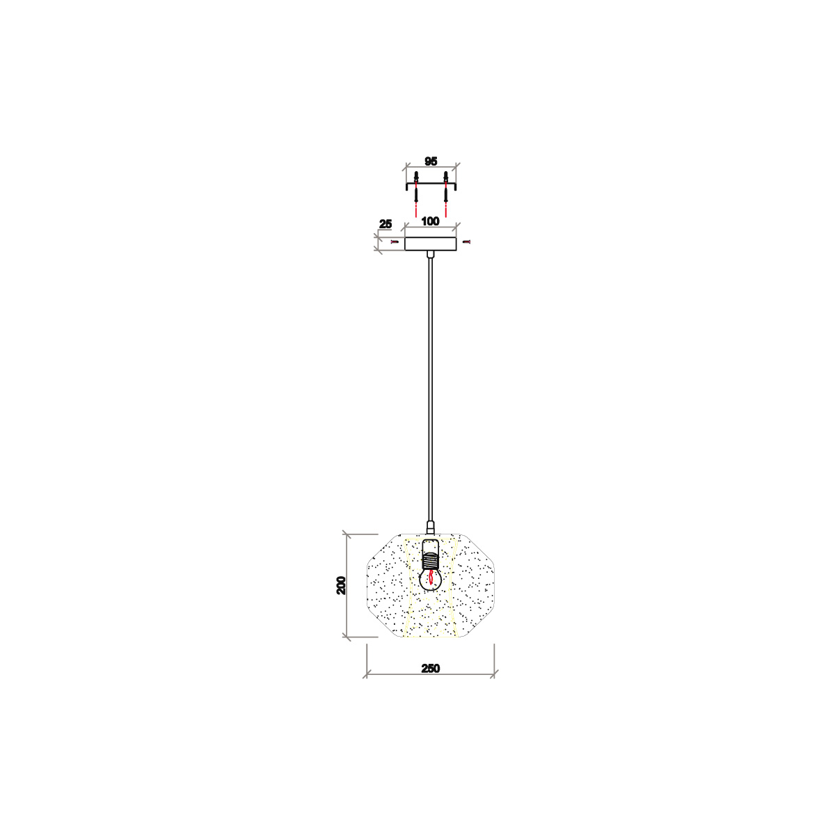 Подвесной светильник Vele Luce Milan VL5724P11 4