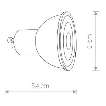 Лампа светодиодная GU10 7W 4000K чёрная 8347 изображение 2 Лампа светодиодная GU10 7W 4000K чёрная 8347 Фото № 2