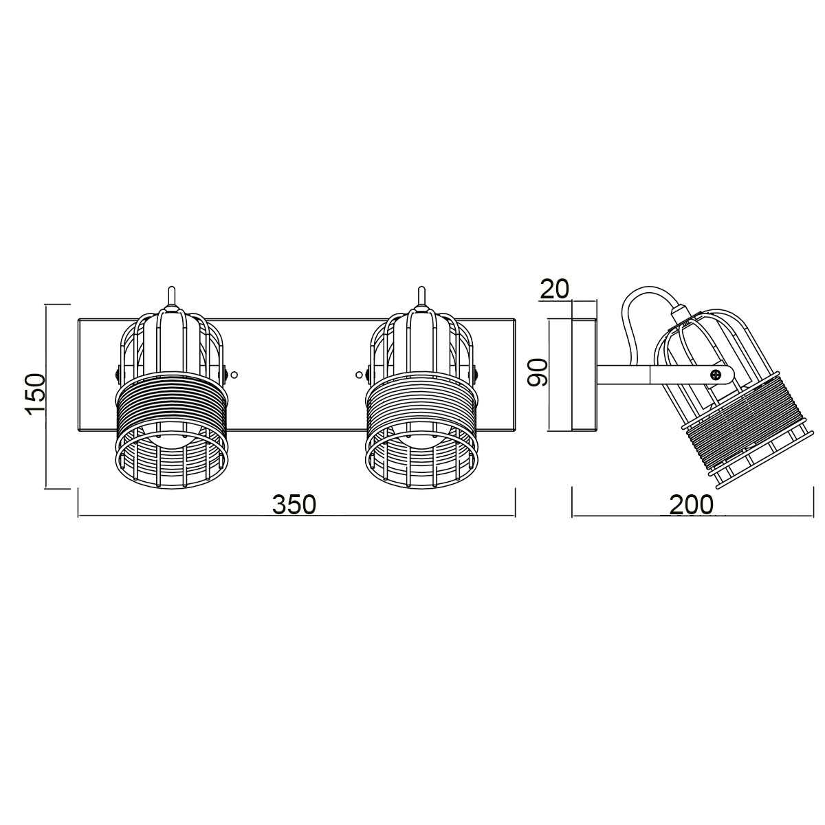 Спот Vele Luce Extra VL6472W02 4