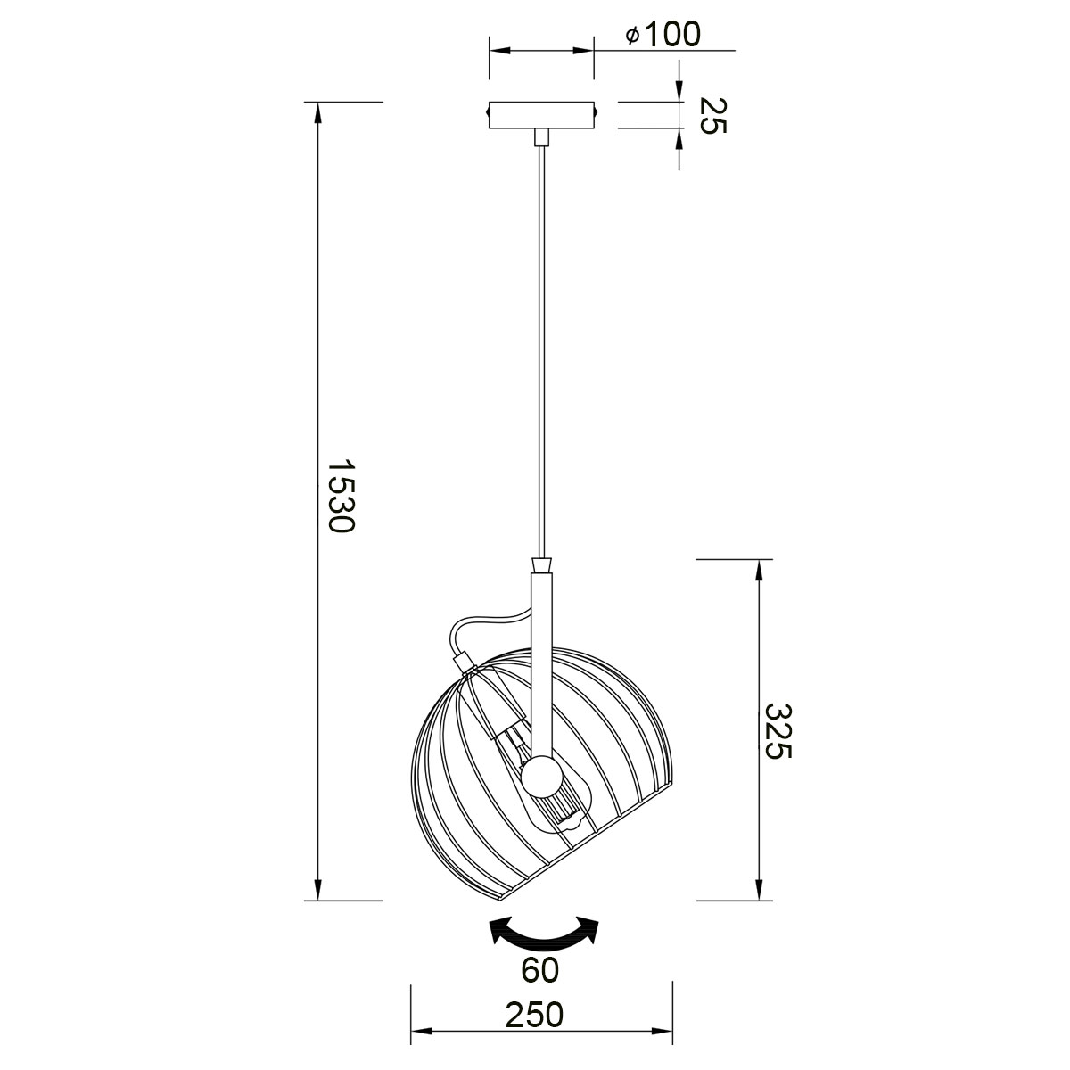 Подвесной светильник Vele Luce Pasquale VL6251P01 4