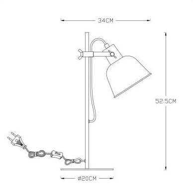 Настольная лампа Lucide Pia 45580/01/30 изображение 3 Настольная лампа Lucide Pia 45580/01/30 Фото № 3