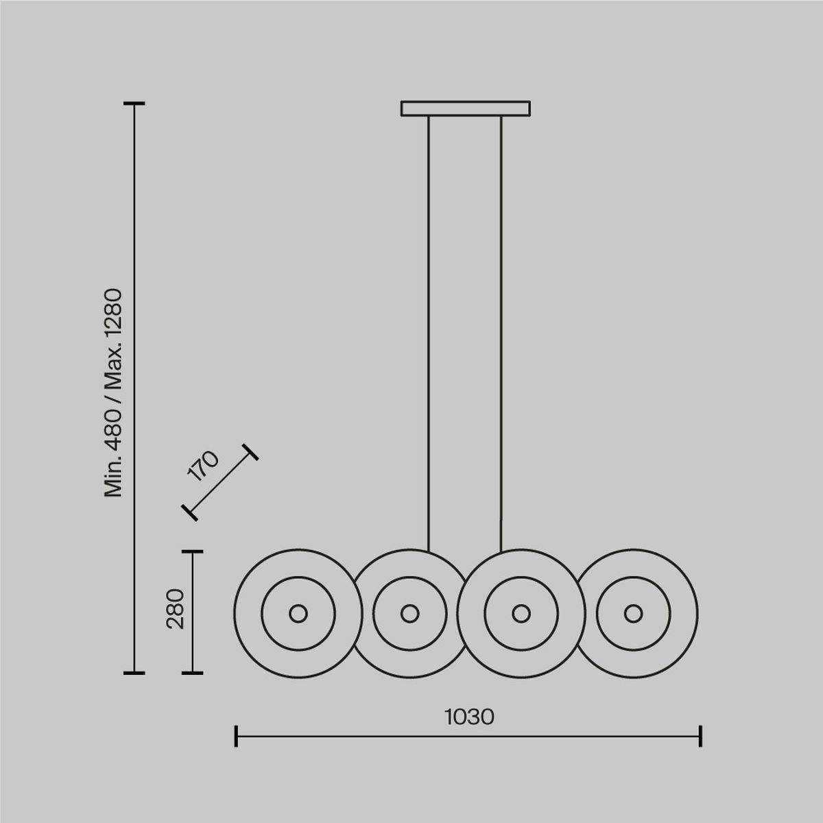 Подвесной светильник Maytoni Aster MOD007PL-08G1 4