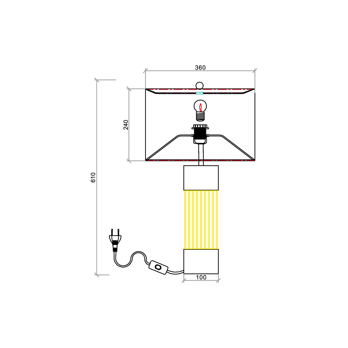 Настольная лампа Vele Luce Rainbow VL5743N01 4