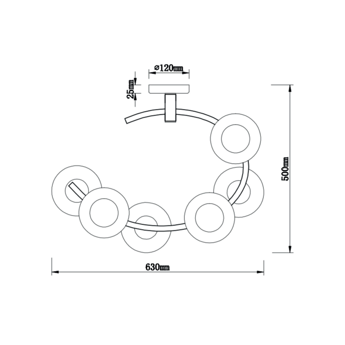 Потолочный светильник Vele Luce Astoria VL5004P62 3