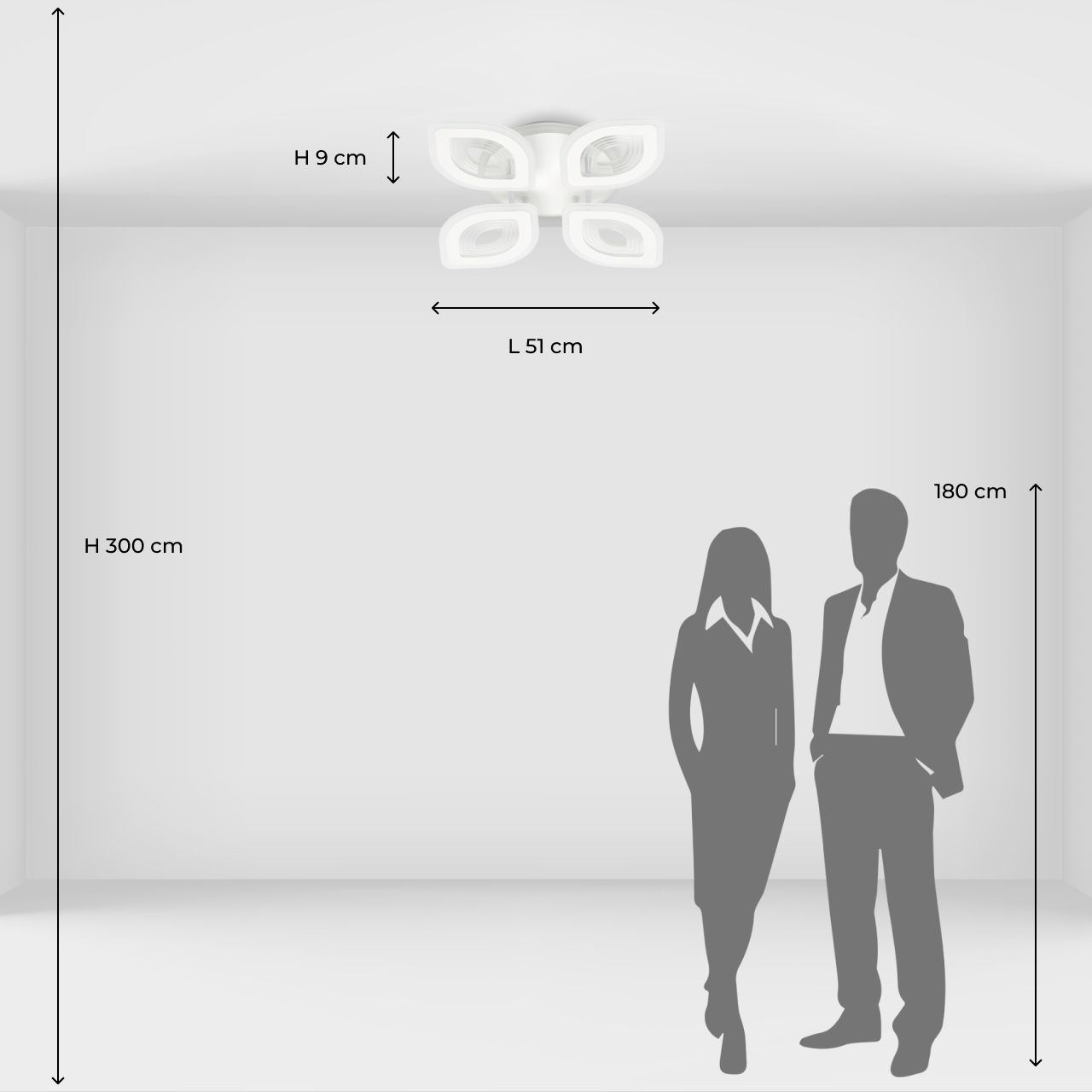 Потолочная светодиодная люстра De City Мадлен 424013705 1