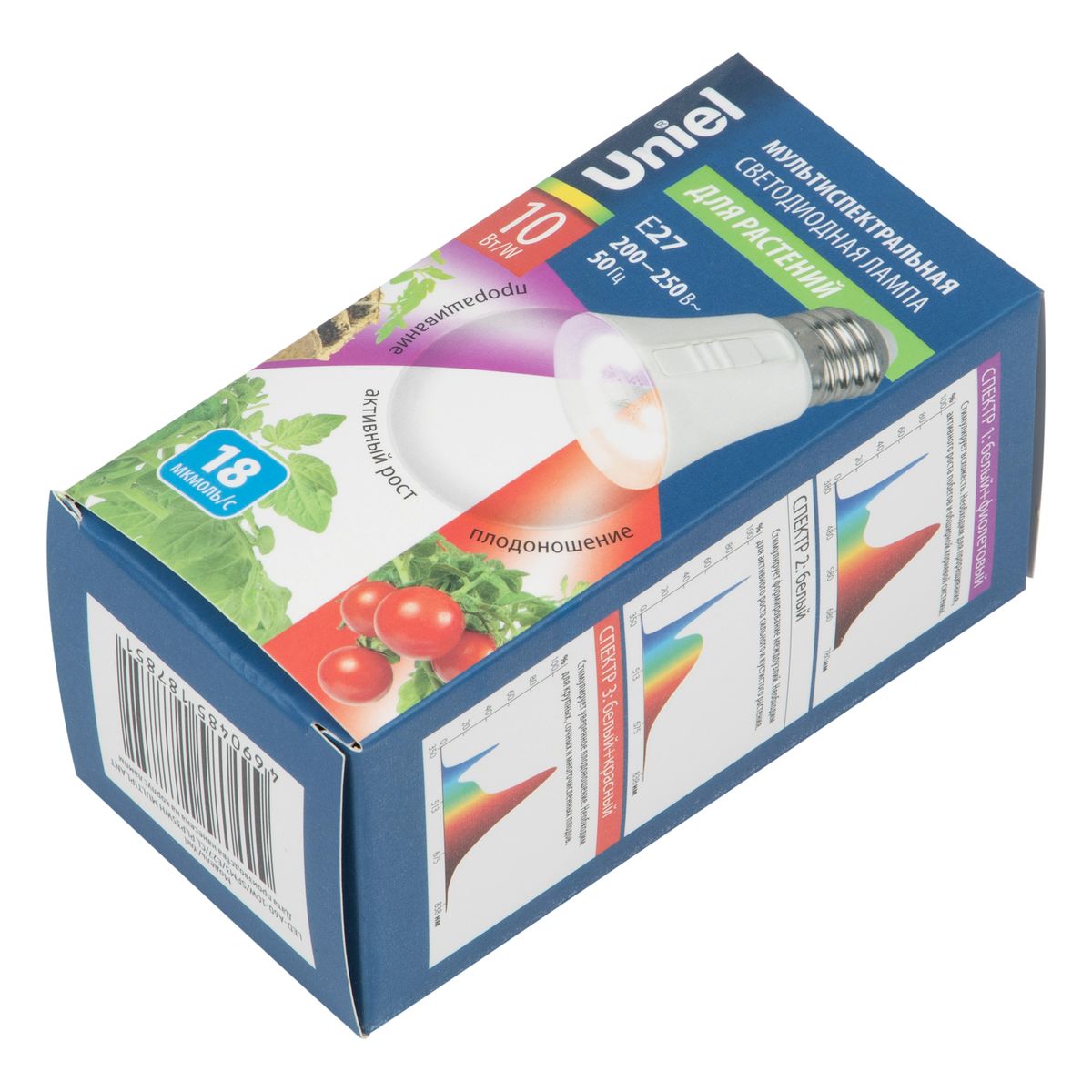 Лампа светодиодная Uniel E27 10W прозрачная LED-A60-10W/SPM3/E27/CL PLP35WH Multiplant UL-00011438 1