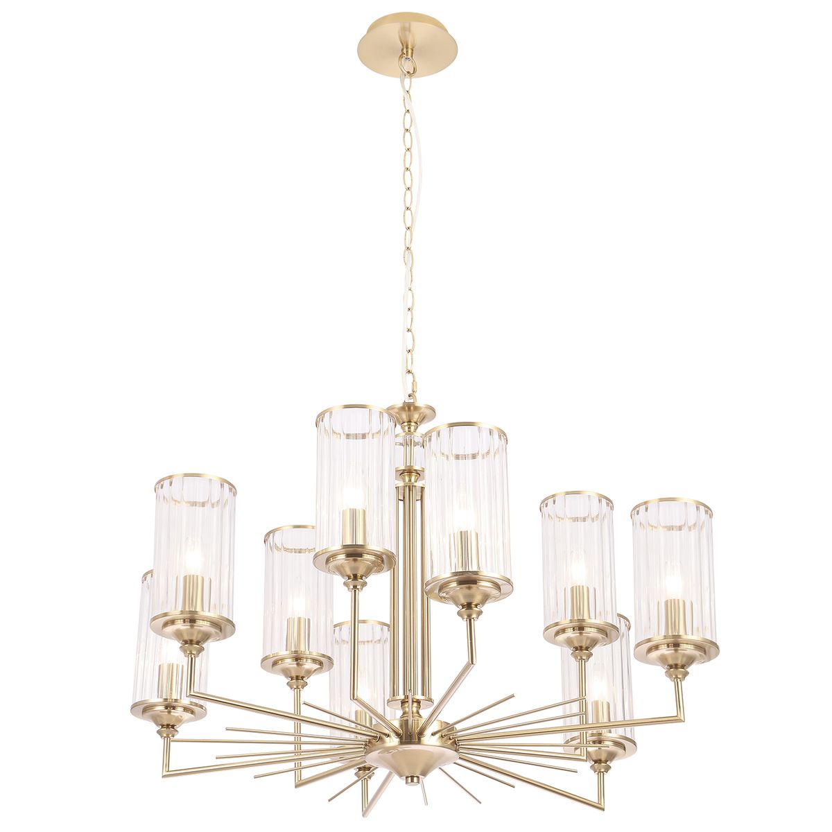 Подвесная люстра Crystal Lux Gloria SP9 Brass 4