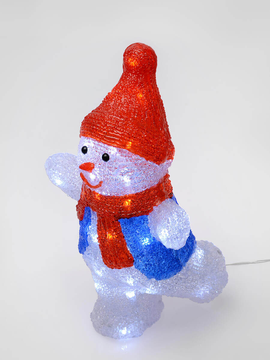 Фигурка светодиодная «Снеговик-2» 34x22см Uniel ULD-M2234-040/STA 11030 2