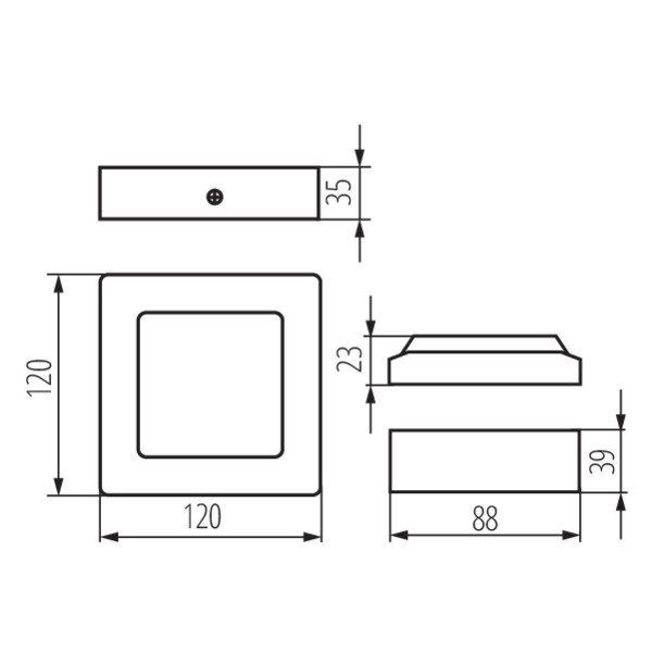 Потолочный светодиодный светильник Kanlux Kanti 33546 изображение 2 Потолочный светодиодный светильник Kanlux Kanti 33546 Фото № 2