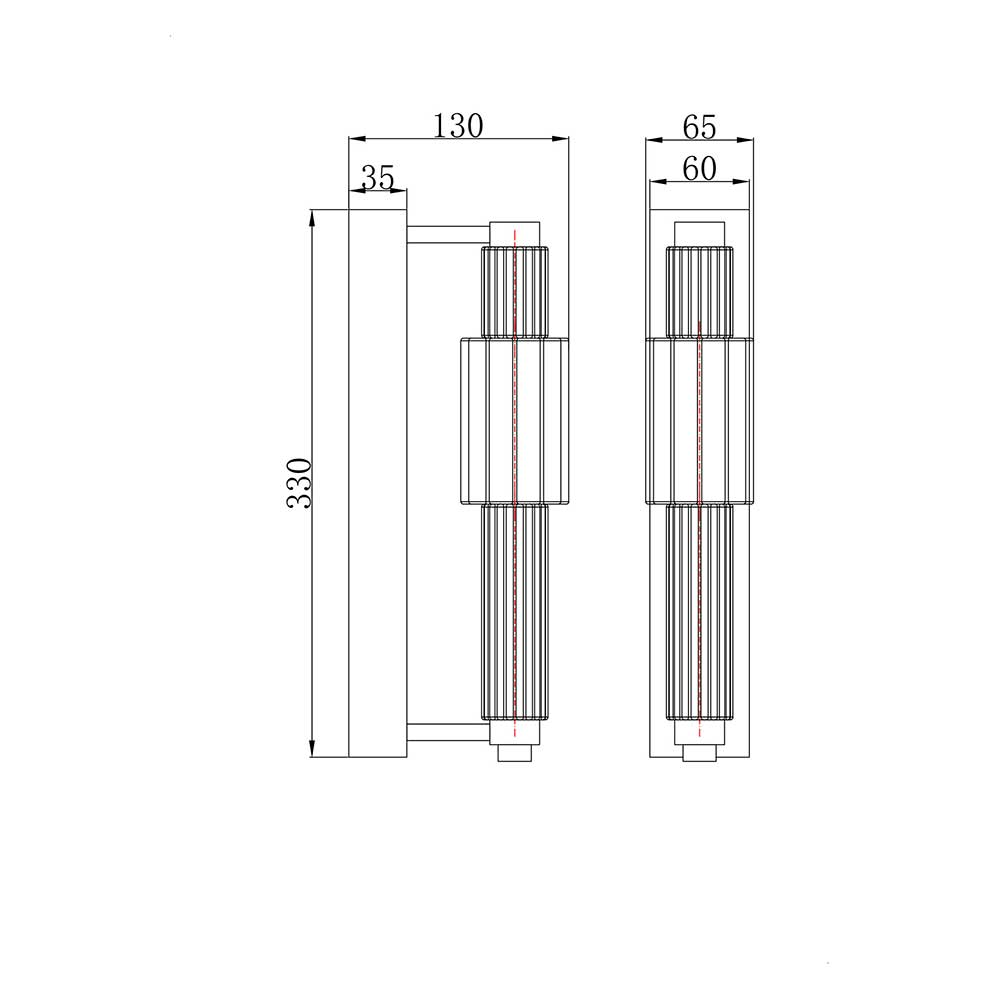 Настенный светильник Maytoni Verticale MOD308WL-L9CH3K 2