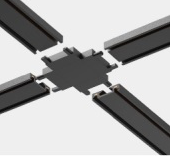 Коннектор X-образный Italline Kreator IT09-9031 black 2