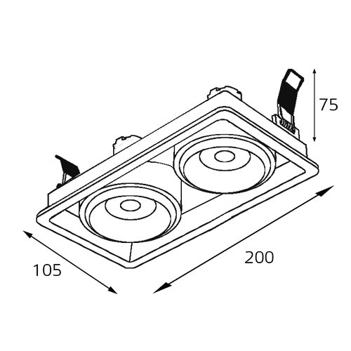 Встраиваемый светильник Italline DE-312 white изображение 3 Встраиваемый светильник Italline DE-312 white Фото № 3