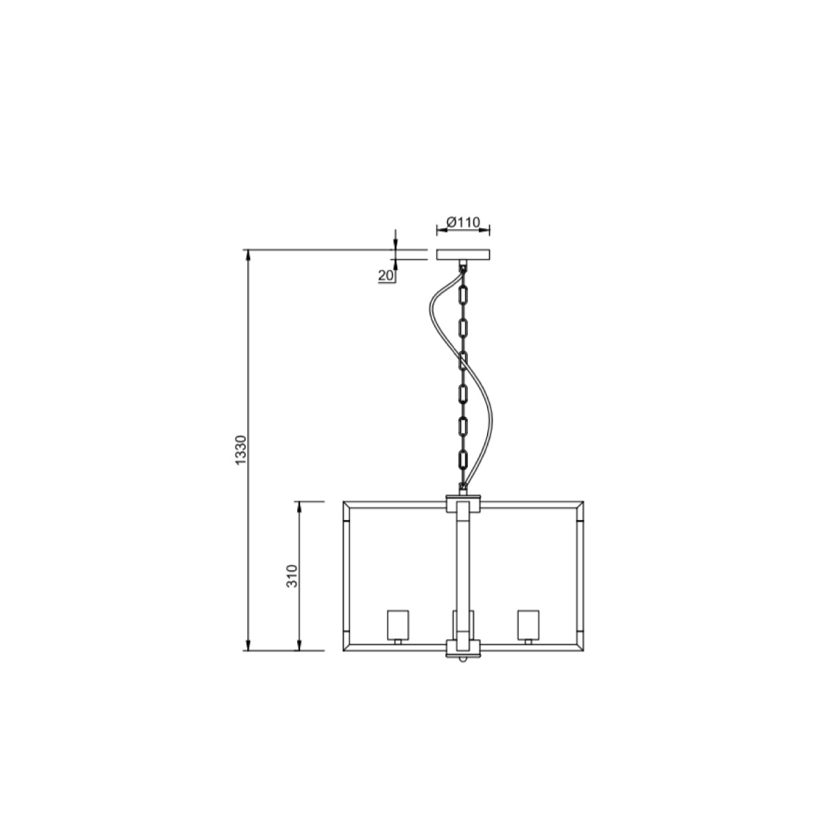 Подвесной светильник Vele Luce Turin VL5022P04 3