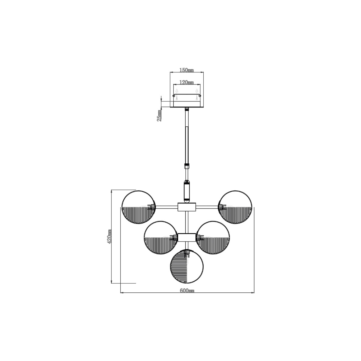Подвесной светильник Vele Luce Amore VL5484P13 4