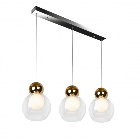 Подвесной светодиодный светильник iLedex Blossom C4476-3L GL изображение 2 Подвесной светодиодный светильник iLedex Blossom C4476-3L GL Фото № 2