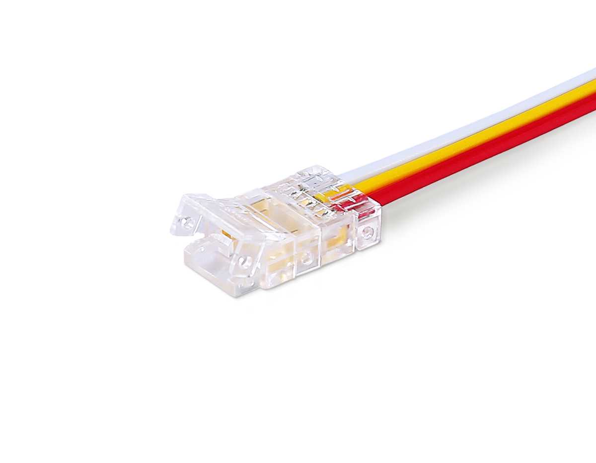 Соединитель гибкий односторонний AMBRELLA LIGHT ILLUMINATION COB CCT 12/24V для лент 8mm (3 конт.) (5шт. в комплекте) GS7406 2