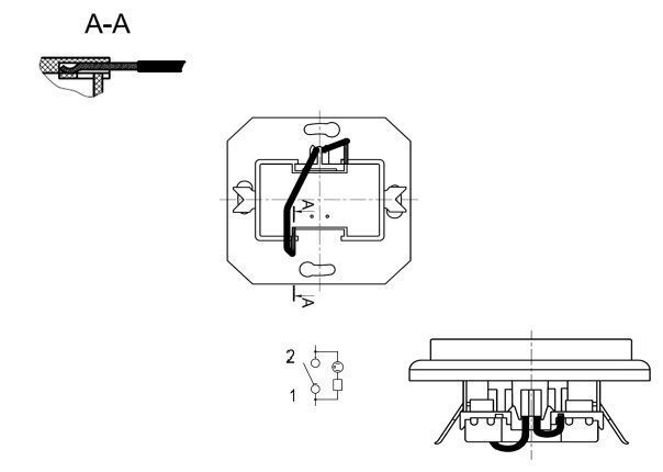 Выключатель одноклавишный Liregus Epsilon бежевый 28-0571 изображение 2 Выключатель одноклавишный Liregus Epsilon бежевый 28-0571 Фото № 2