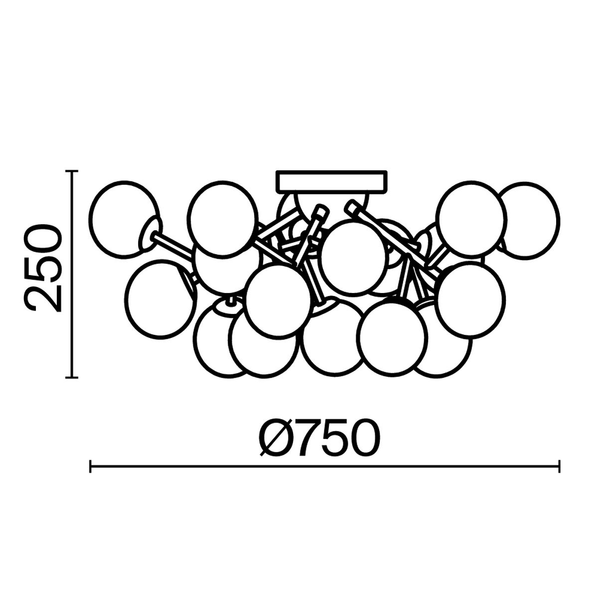 Потолочная люстра Maytoni Dallas MOD545PL-20G 2