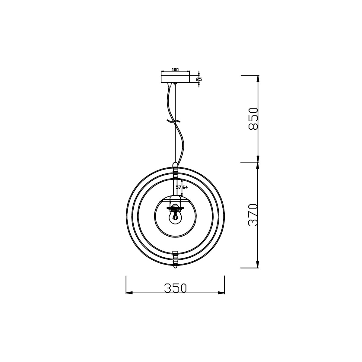Подвесной светильник Vele Luce Orion VL1833P01 2