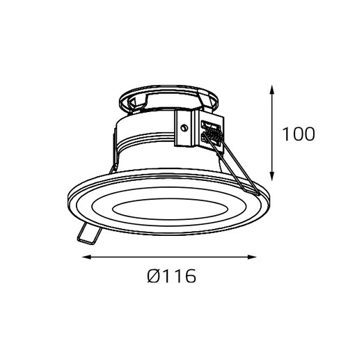 Встраиваемый светильник Italline IT07-7012 white изображение 2 Встраиваемый светильник Italline IT07-7012 white Фото № 2