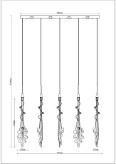 Подвесной светодиодный светильник Moderli Melburn V9021-PL 1