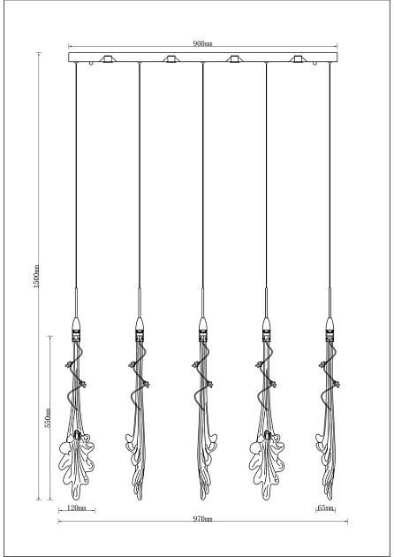 Подвесной светодиодный светильник Moderli Melburn V9021-PL изображение 2 Подвесной светодиодный светильник Moderli Melburn V9021-PL Фото № 2
