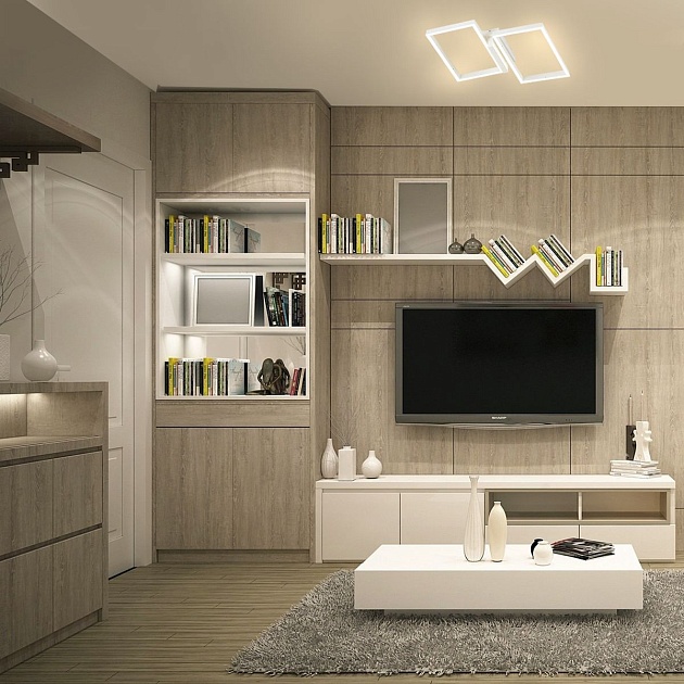 Потолочный светодиодный светильник Escada Scales 10209/2LED White Фото № 7