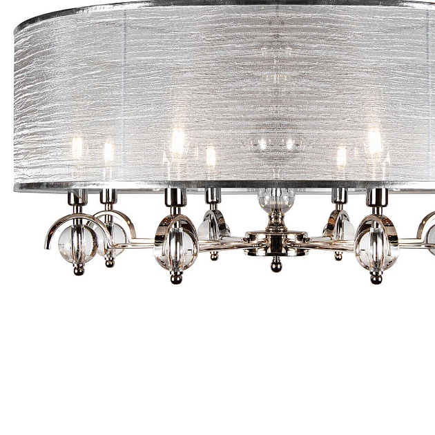 Подвесная люстра iLamp Chelsea P2400-8 Nickel изображение 3 Подвесная люстра iLamp Chelsea P2400-8 Nickel Фото № 3