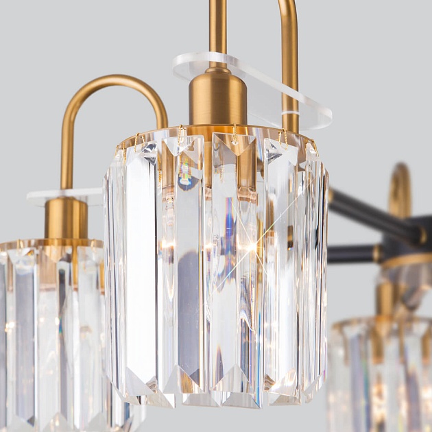 Потолочная люстра Eurosvet Tenia 70090/8 черный изображение 4 Потолочная люстра Eurosvet Tenia 70090/8 черный Фото № 4