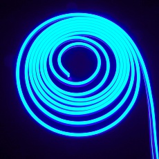 Гибкий неон Uniel 9W/m 120LED/m 2835SMD синий 5M ULS-N01-2835-120LED/m-6mm-IP67-DC12V-9W/m-5M-Blue UL-00009085 1