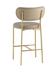 Полубарный стул Stool Group Барбара экокожа бежевая золотые ножки CC-09006B X108 5