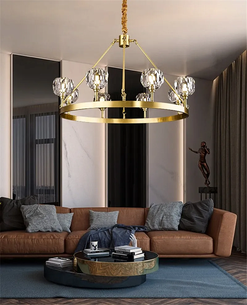 Подвесная люстра Romatti Kobo Denolia Circle 0115-8 изображение 2 Подвесная люстра Romatti Kobo Denolia Circle 0115-8 Фото № 2