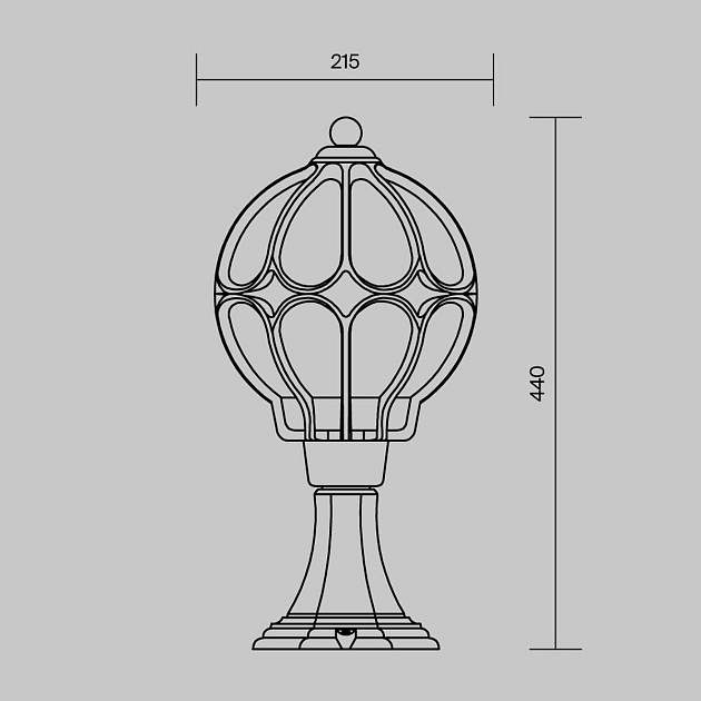 Ландшафтный светильник Maytoni Via O024FL-01G изображение 2 Ландшафтный светильник Maytoni Via O024FL-01G Фото № 2