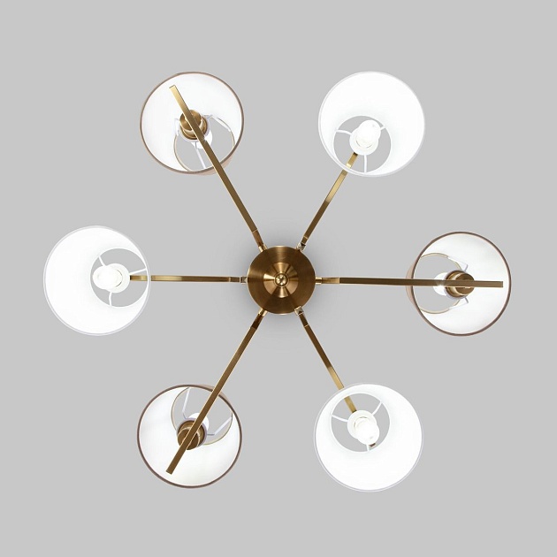 Потолочная люстра Eurosvet Ozark 60149/6 латунь Фото № 4