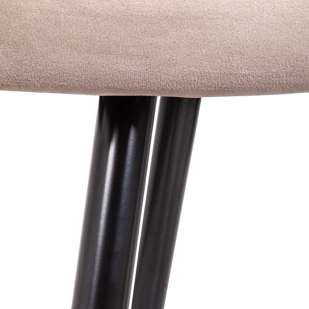 Кресло AksHome Brit бежевый, велюр, цвет каркаса черный 67630 изображение 4 Кресло AksHome Brit бежевый, велюр, цвет каркаса черный 67630 Фото № 4