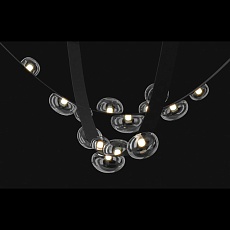 Подвесной светодиодный светильник Crystal Lux Bosque SP7 L3000 Black/Transparent 4