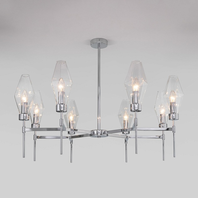 Потолочная люстра Eurosvet Prism 60143/8 хром Фото № 1