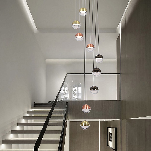 Подвесная светодиодная люстра Favourite Luna 4371-9P изображение 9 Подвесная светодиодная люстра Favourite Luna 4371-9P Фото № 9