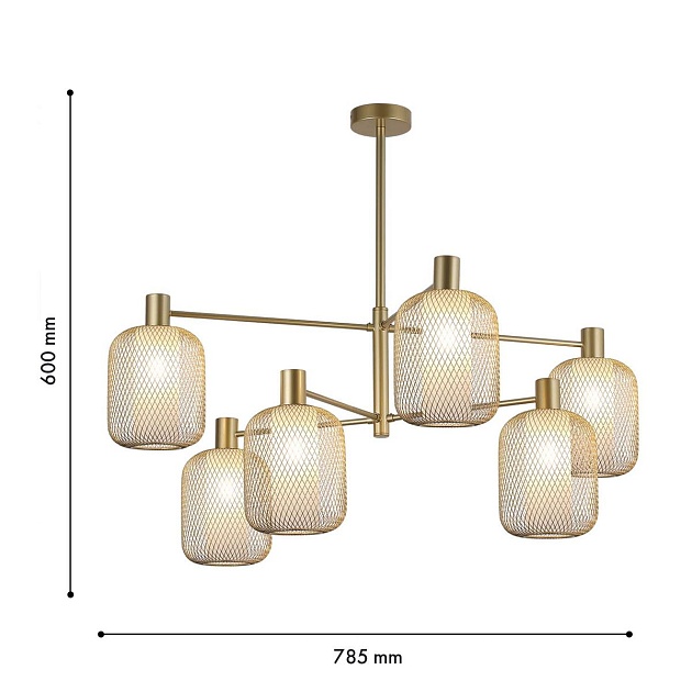 Подвесная люстра F-Promo Tokri 4603-6C Фото № 2