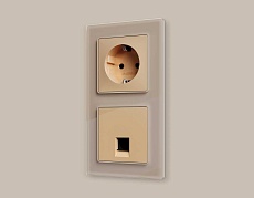 Лицевая панель розетки AMBRELLA VOLT AP6120 1