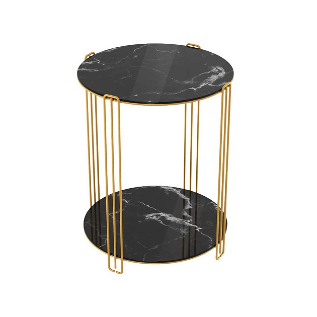 Кофейный стол Sheffilton SHT-CT34 золото/черный мрамор 2502873003 Фото № 1