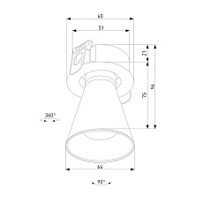 Встраиваемый светодиодный спот Elektrostandard Bell 25097/LED a068060 1