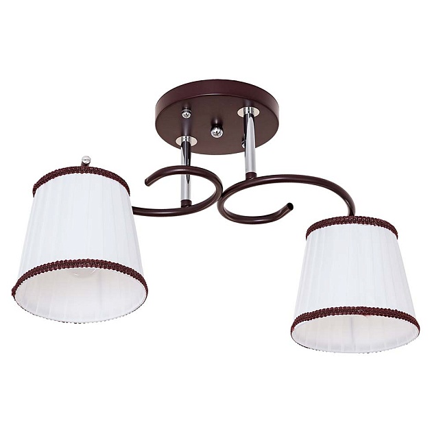 Потолочный светильник ЭкономСвет 50713/2BR+CR WT изображение 1 Потолочный светильник ЭкономСвет 50713/2BR+CR WT Фото № 1