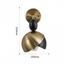 Бра Arte Milano Neapolis71307 271307/1B BK/GD 1