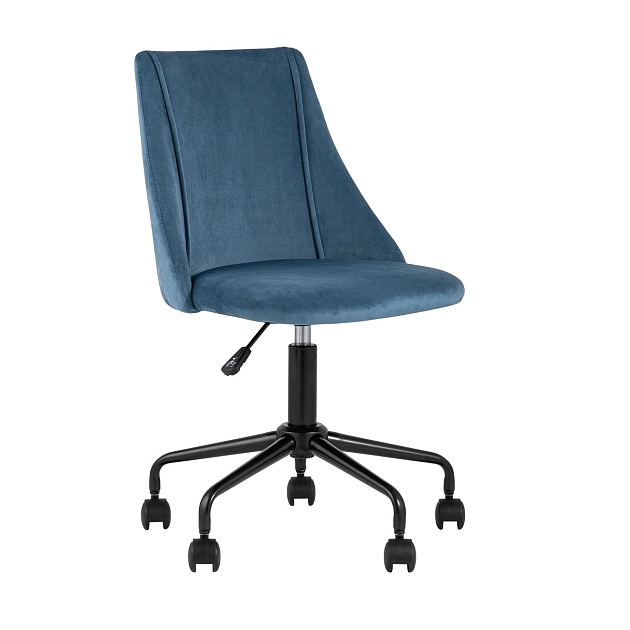 Поворотное кресло Stool Group Сиана велюр синий CIAN BLUE Фото № 1