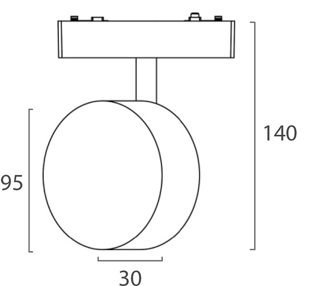 Трековый светодиодный светильник Italline IT09-9019 black 4000K изображение 2 Трековый светодиодный светильник Italline IT09-9019 black 4000K Фото № 2