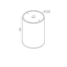 Уличный светодиодный светильник Maytoni Bar O306CL-L12GF 1