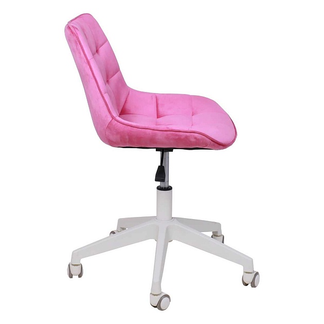 Поворотное кресло AksHome Carolyn велюр, фуксия 91956 Фото № 15