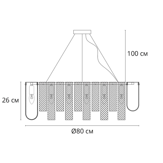 Подвесная люстра Arte Lamp Denebola A4074LM-14CC Фото № 2