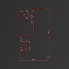 Профиль Flexy для изготовления потолочных ниш и светильников 8816 IZI UNI 01 9005 2